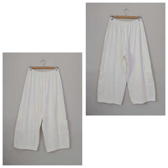 Pacificotton by Bryn Walker Casbah Pant Cotton Size Medium White - Picture 5 of 15